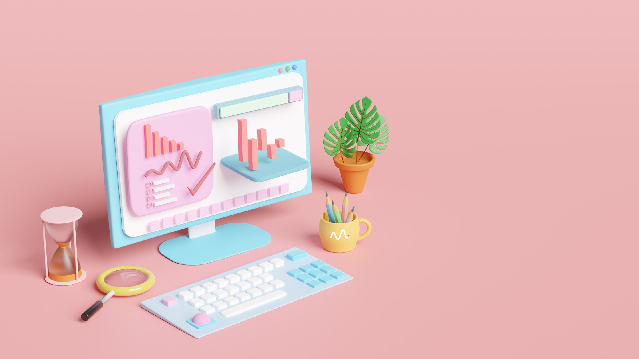 A picture of a marketing dashboard on a computer